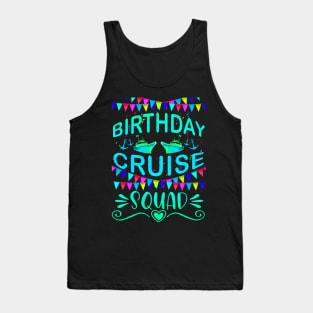 Festive My Birthday Cruise Ship Party Tank Top